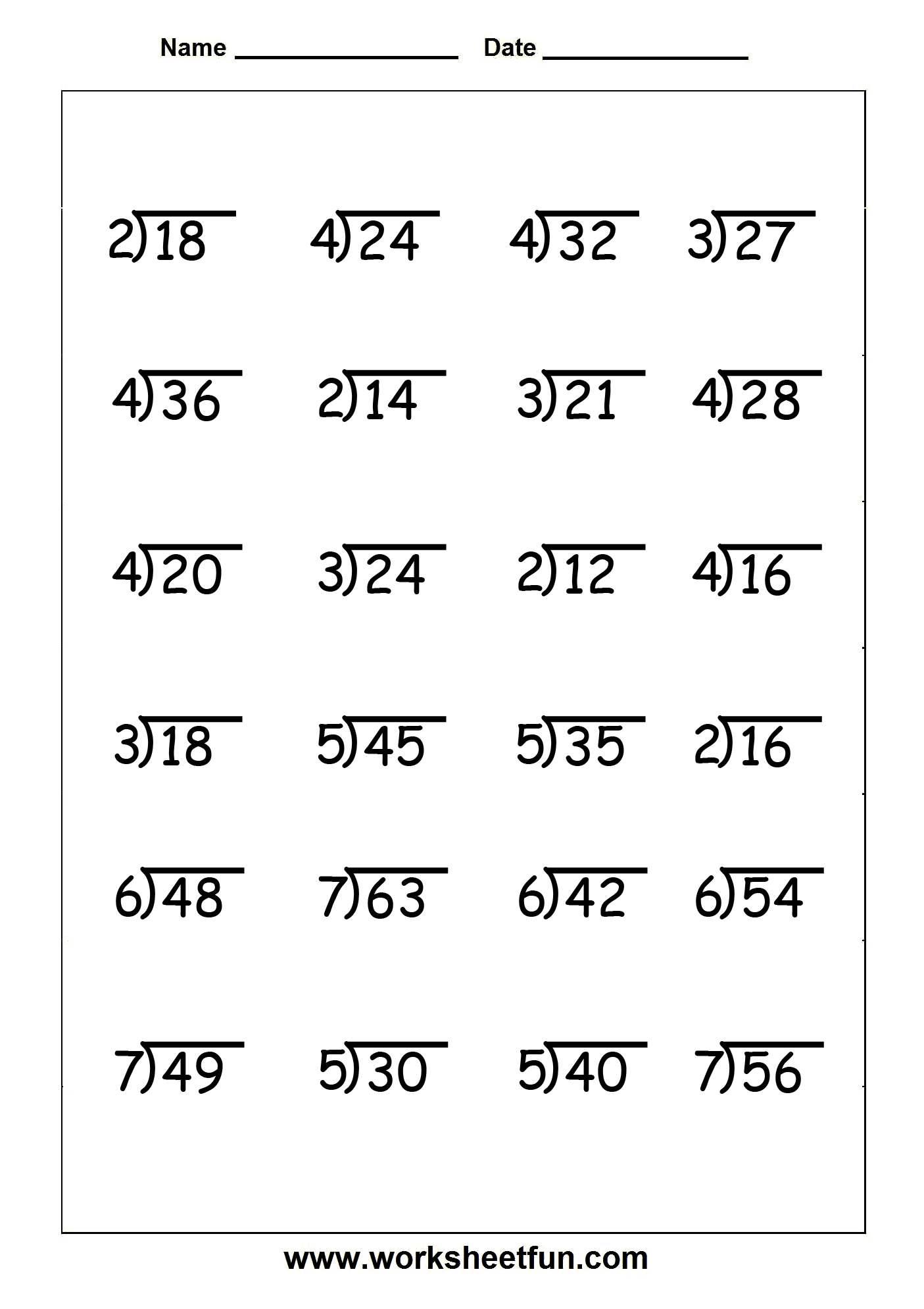 Division Worksheets 4 Worksheets FREE Printable Worksheets Worksheets Library