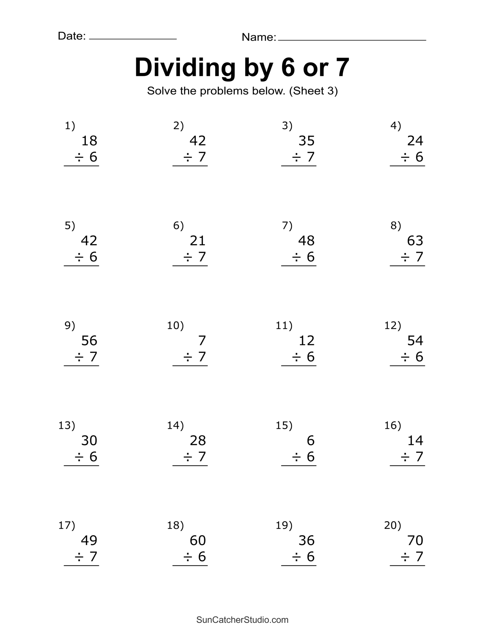 Division With Decimals Worksheets K12 Math Worksheets