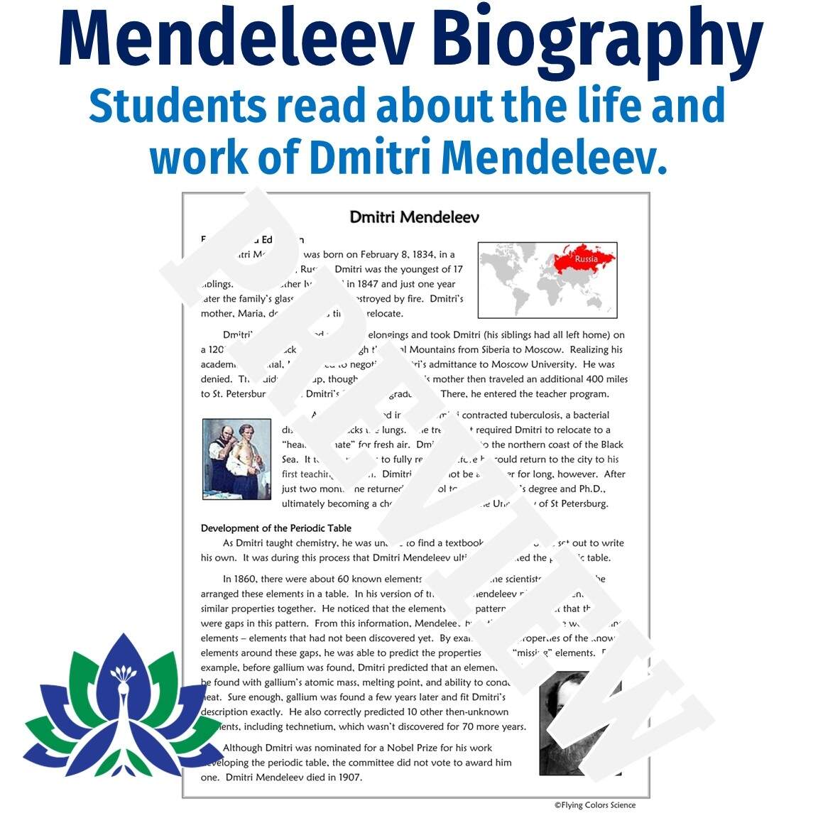 Dmitri Mendeleev Biography Mendeleev Biography For Kids Flying Colors Science Dmitri Mendeleev Biography Mendeleev Biography For Kids Flying Colors Science