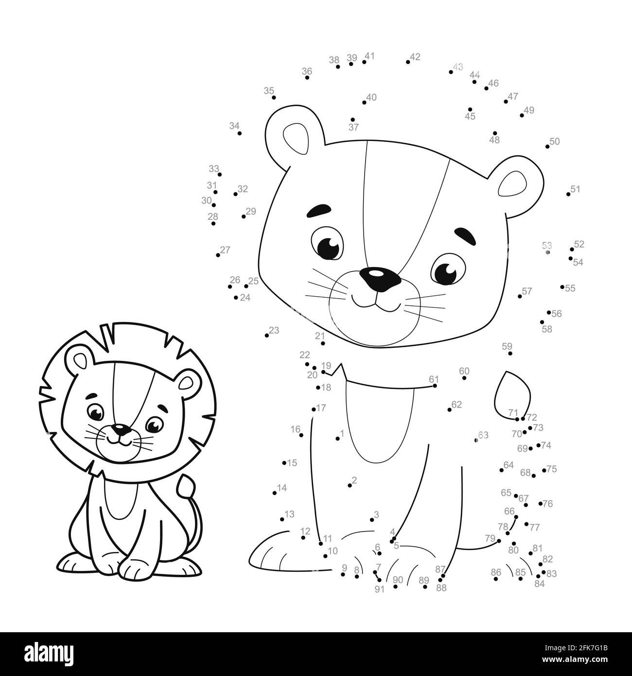 Dot To Dot Puzzle For Children Connect Dots Game Lion Illustration Stock Photo Alamy Dot To Dot Puzzle For Children Connect Dots Game Lion Illustration Stock Photo Alamy