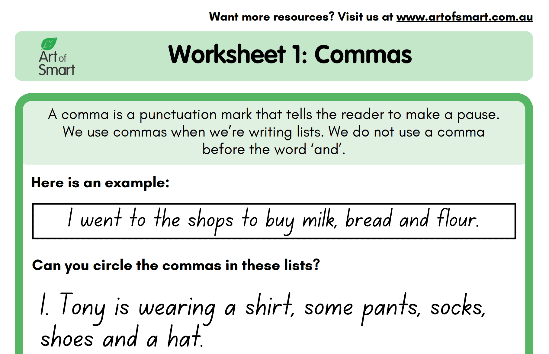 Download FREE Punctuation Worksheets For Year 2 Students