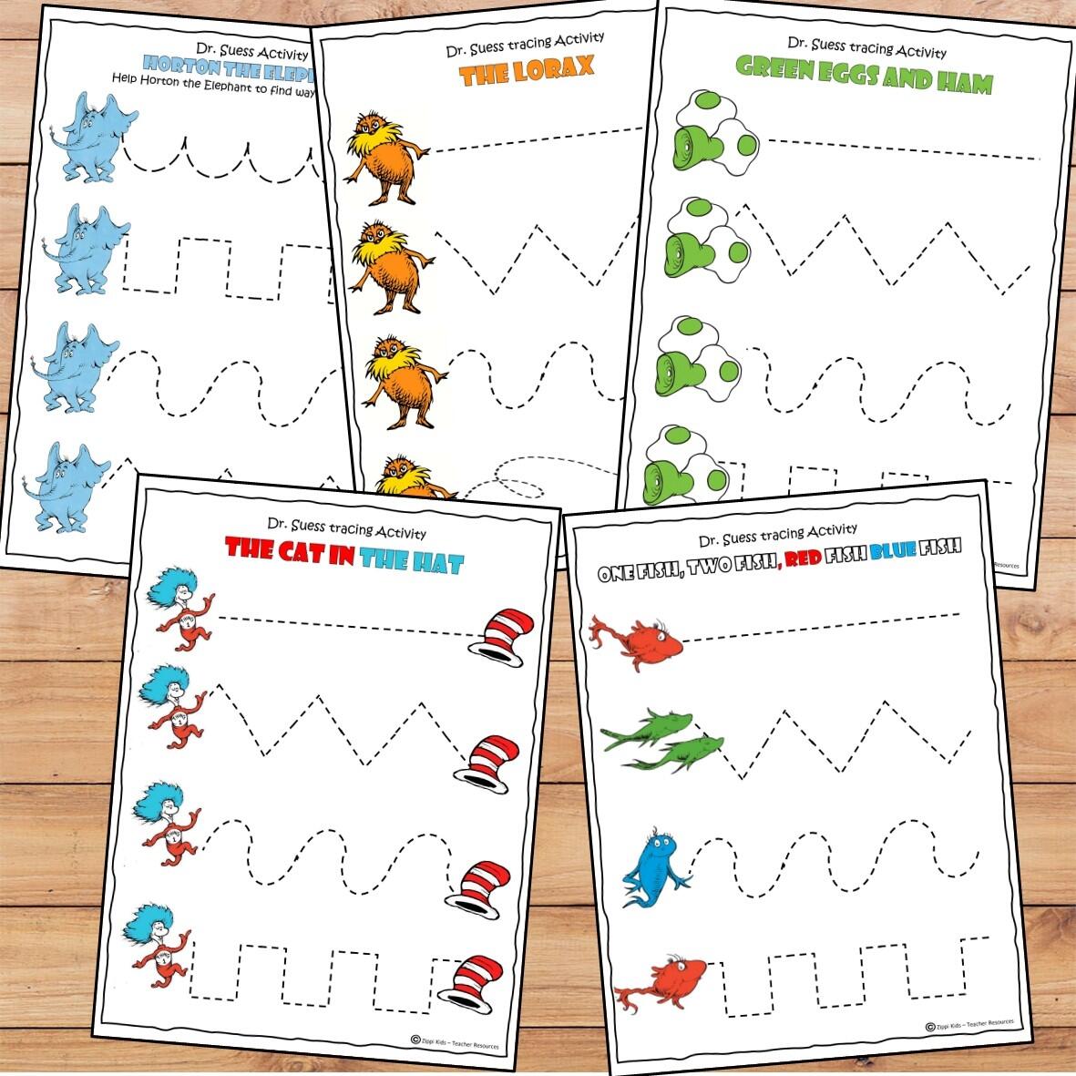 Dr Seuss No Prep Pre K Activities For Read Across America Week Zippi Kids Dr Seuss No Prep Pre K Activities For Read Across America Week Zippi Kids