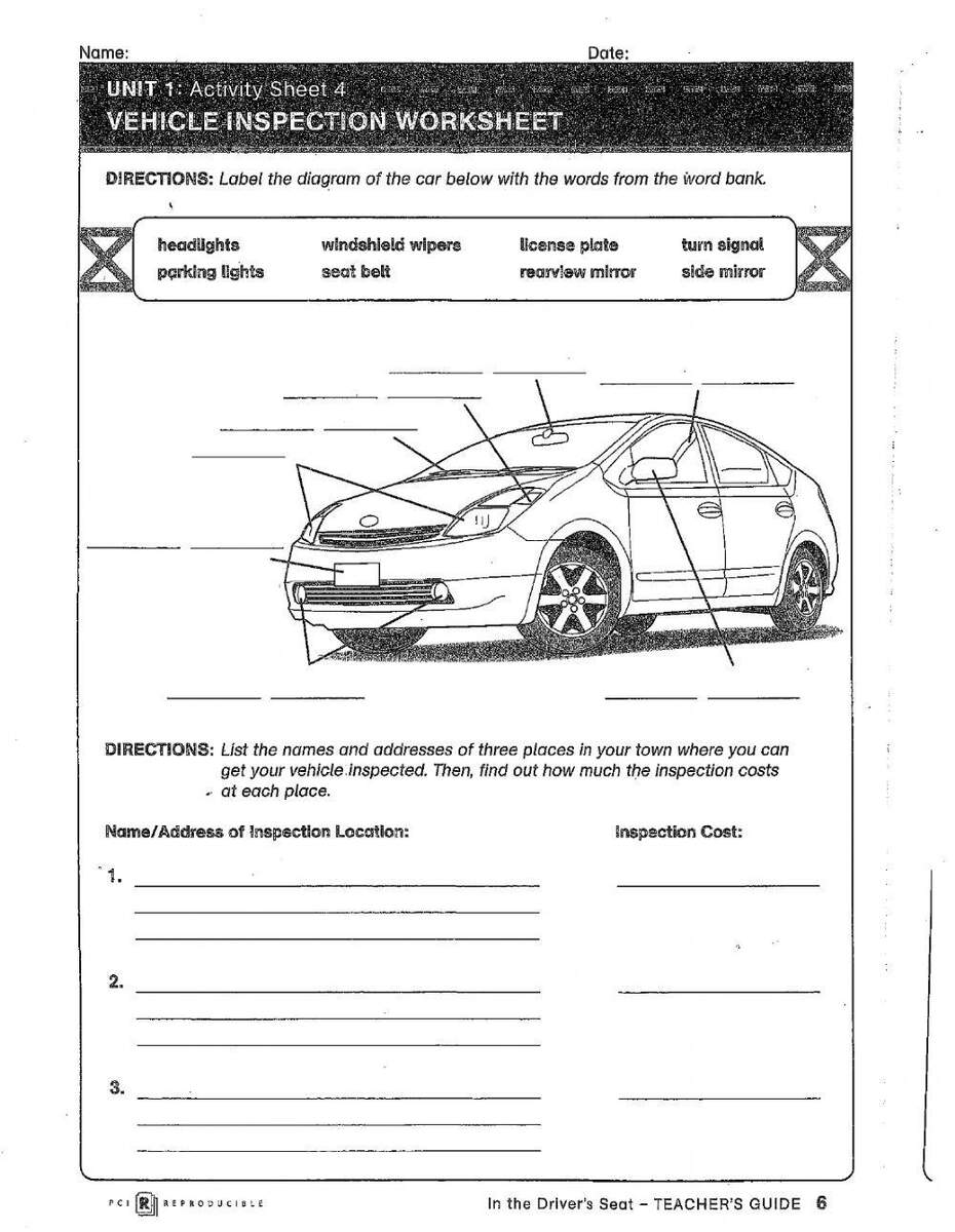 Drivers Ed Worksheet Worksheets Library Drivers Ed Worksheet Worksheets Library