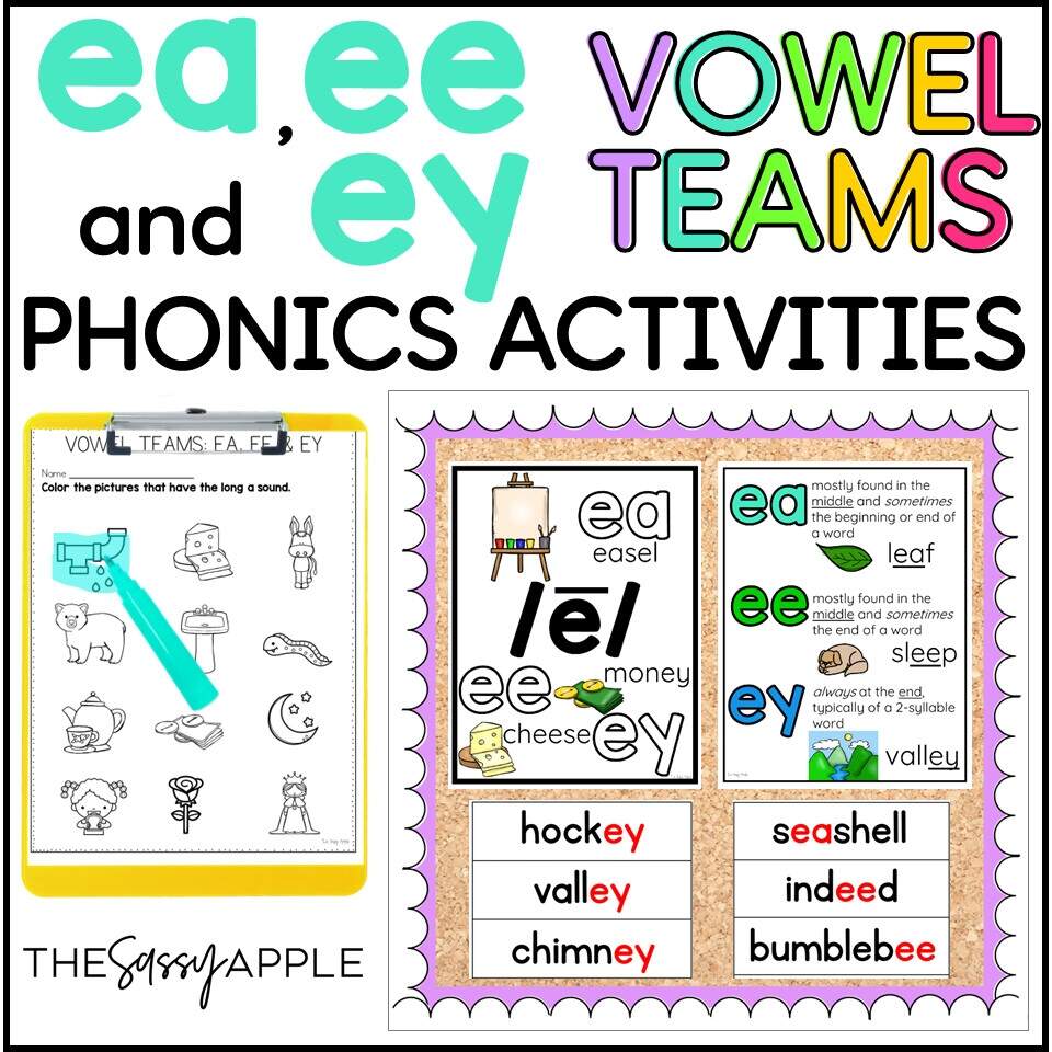 EA EE Worksheets Long E Vowel Team Activities Reading Passages EA EE Worksheets Long E Vowel Team Activities Reading Passages