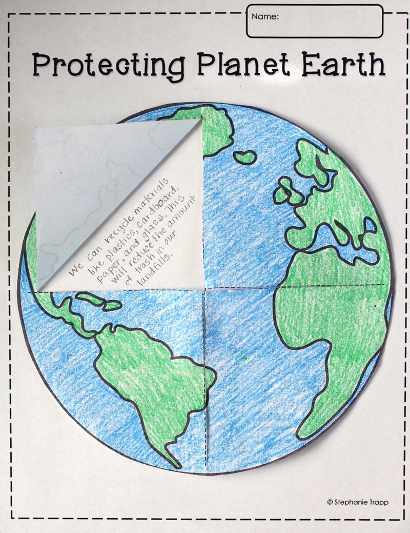 Earth Lift The Flap Printable Template FREEBIE Primary Theme Park Earth Lift The Flap Printable Template FREEBIE Primary Theme Park