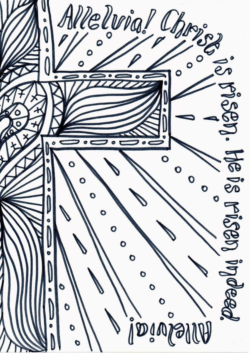 Easter Day Reflective Colouring Sheet To Print Easter Day Reflective Colouring Sheet To Print