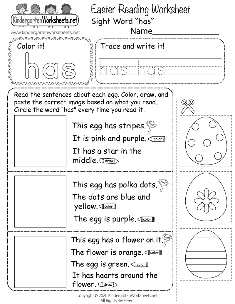 Easter Holidays Reading Comprehension Passages K 2 Made By Teachers