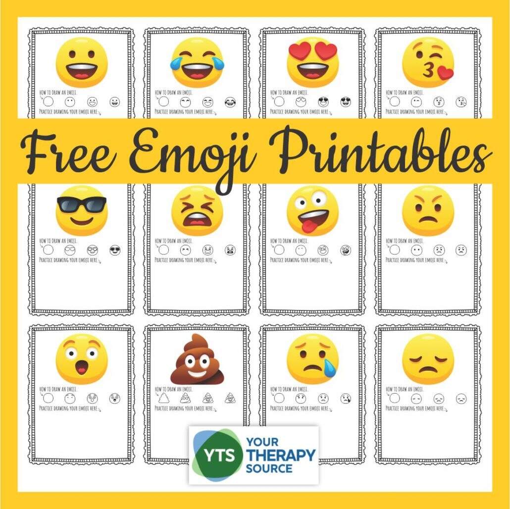 Emoji Printables How To Draw Emoji Faces Your Therapy Source Emoji Printables How To Draw Emoji Faces Your Therapy Source