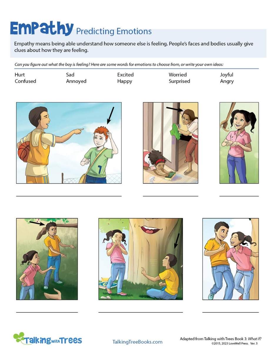 FREE Empathy Worksheets PDF Leap Of Faith Crafting