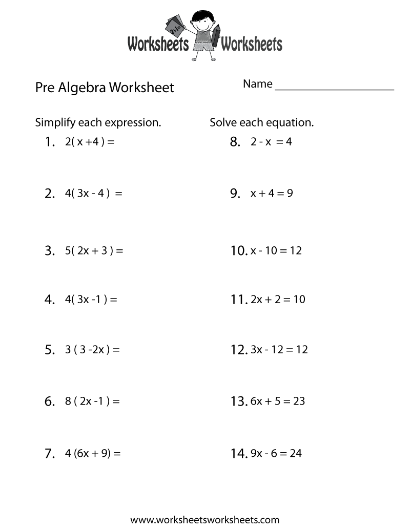 Engaging Algebra Worksheets For 5th Graders Fun Learning Activities