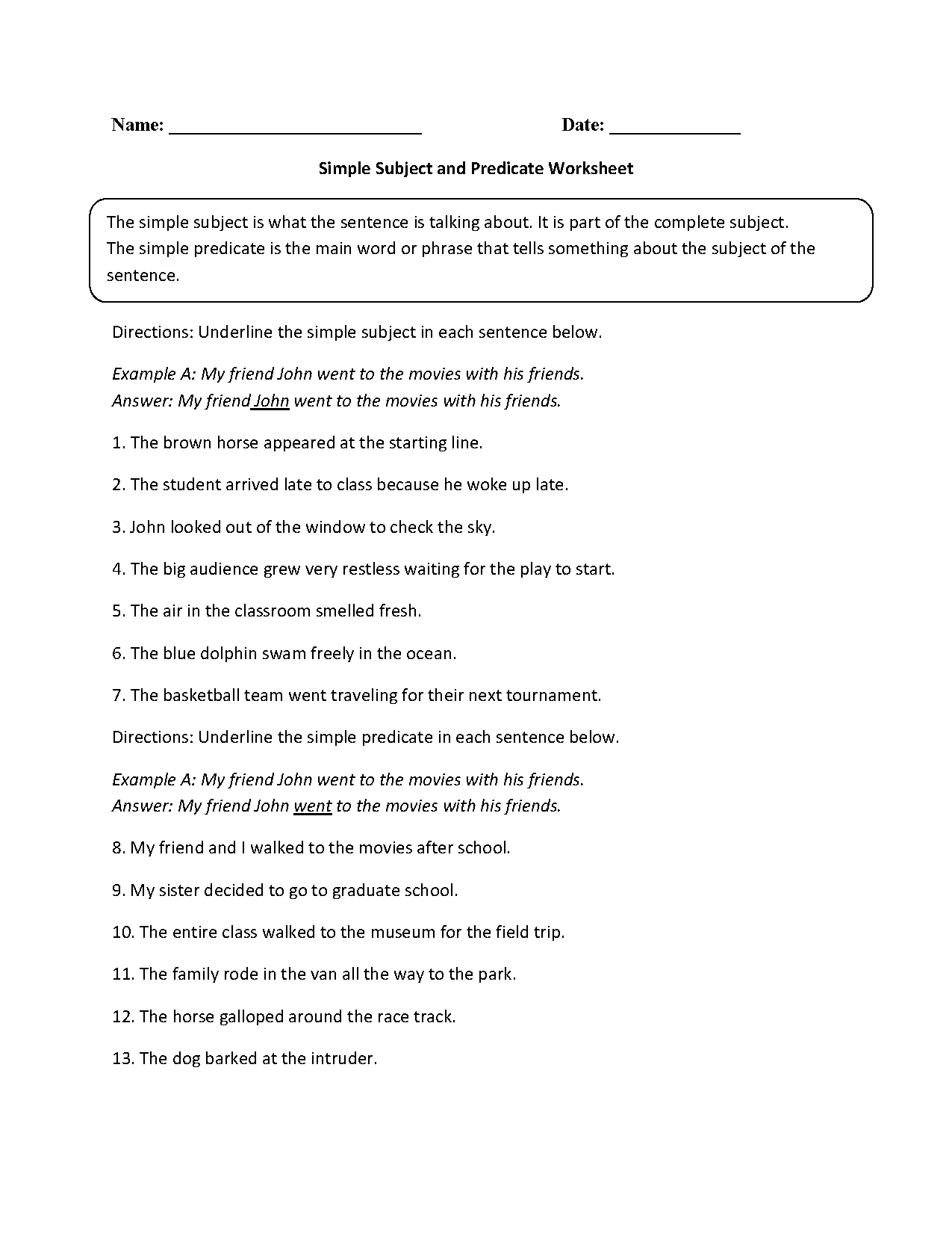 Englishlinx Subject And Predicate Worksheets Free Predicate Adjectives Worksheet Download Free Predicate Adjectives Worksheet Png Images Free Worksheets On Clipart Library