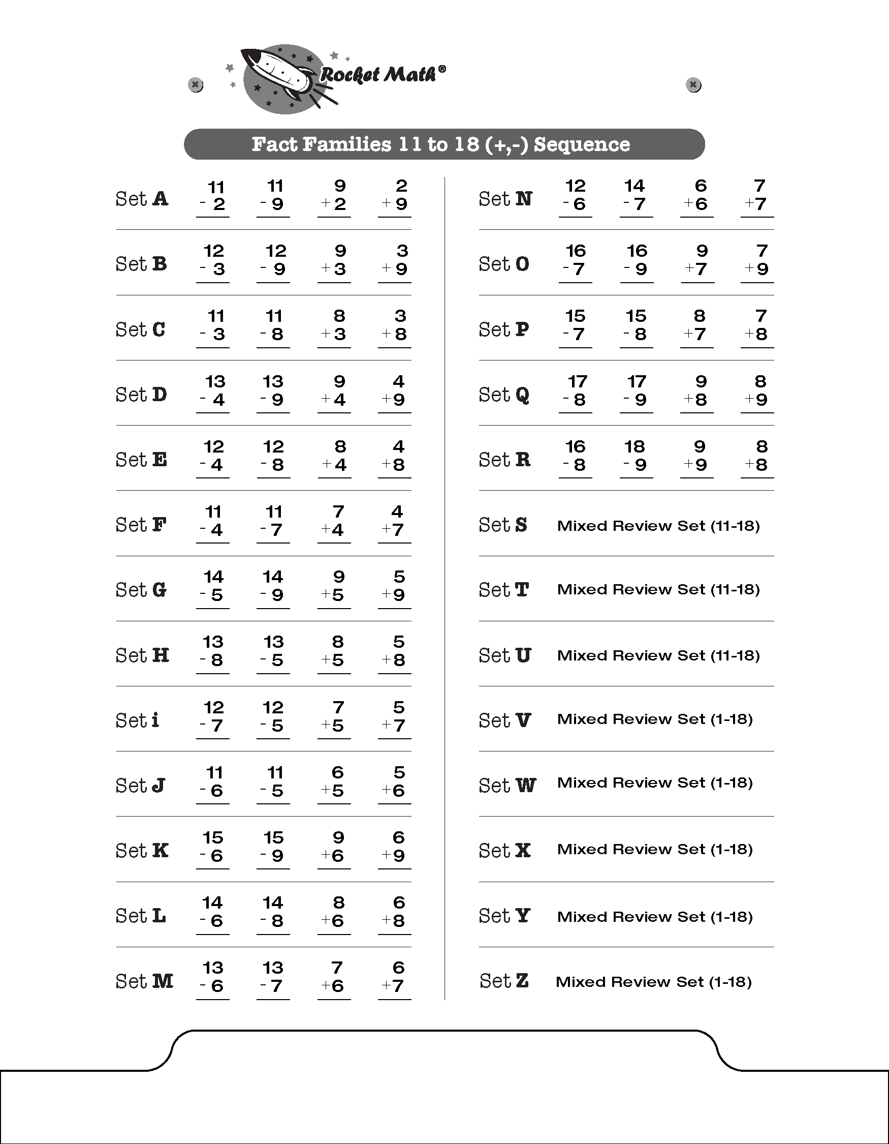 Fact Families For 1st And 2nd Grade Fact Families For 1st And 2nd Grade