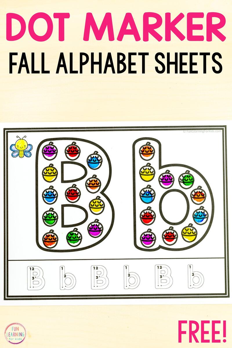 Fall Letter Match Worksheet Free Printable Digital PDF