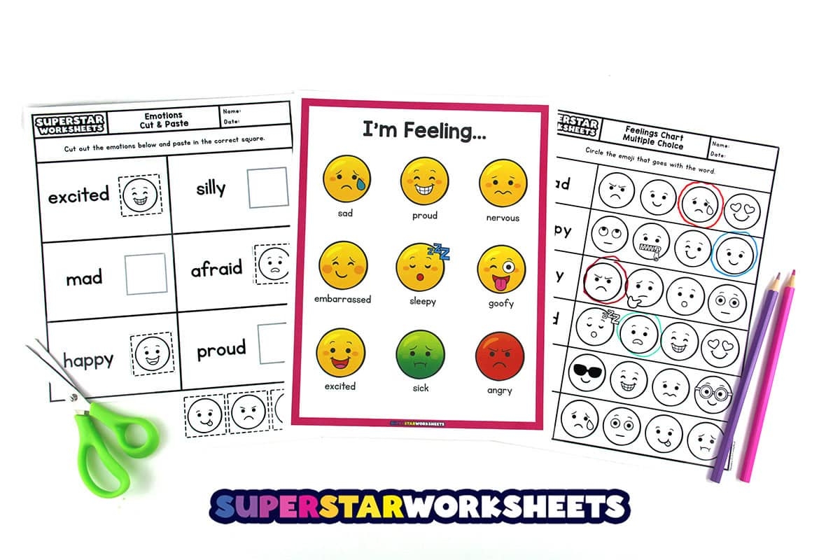 Feelings Chart Superstar Worksheets Feelings Chart Superstar Worksheets