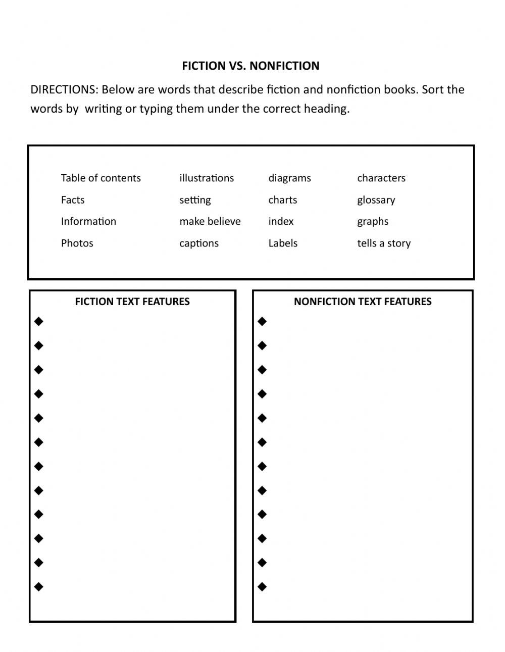 Fiction And Nonfiction