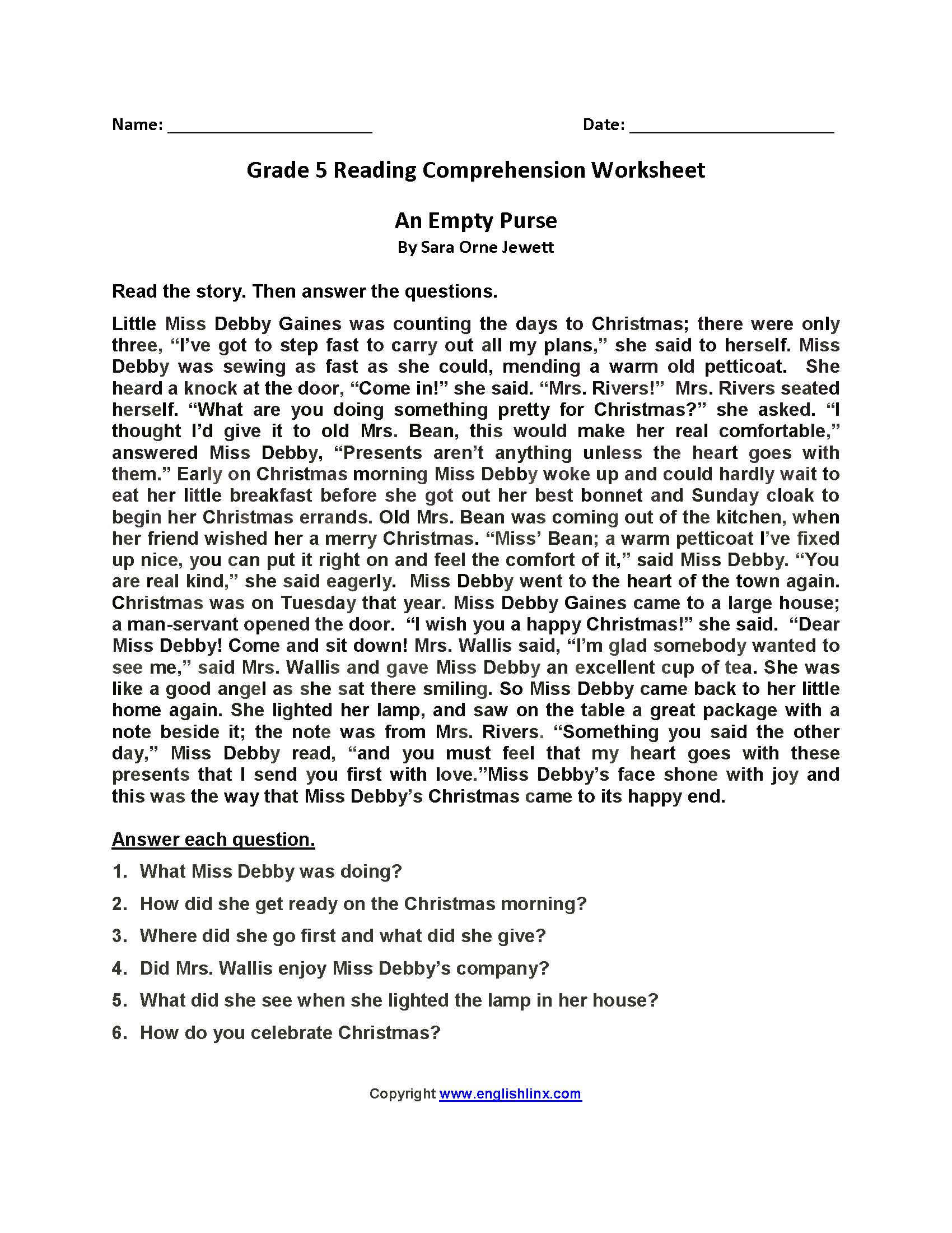5 Printable Reading Comprehension English Worksheets Ages 4 7 KG1 To Grade 2 Etsy