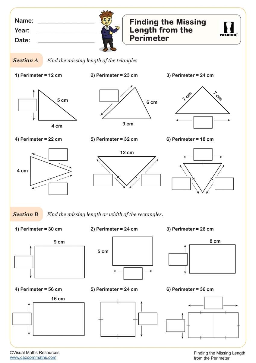 Missing Sides And Angles Of A Right Triangle Worksheets