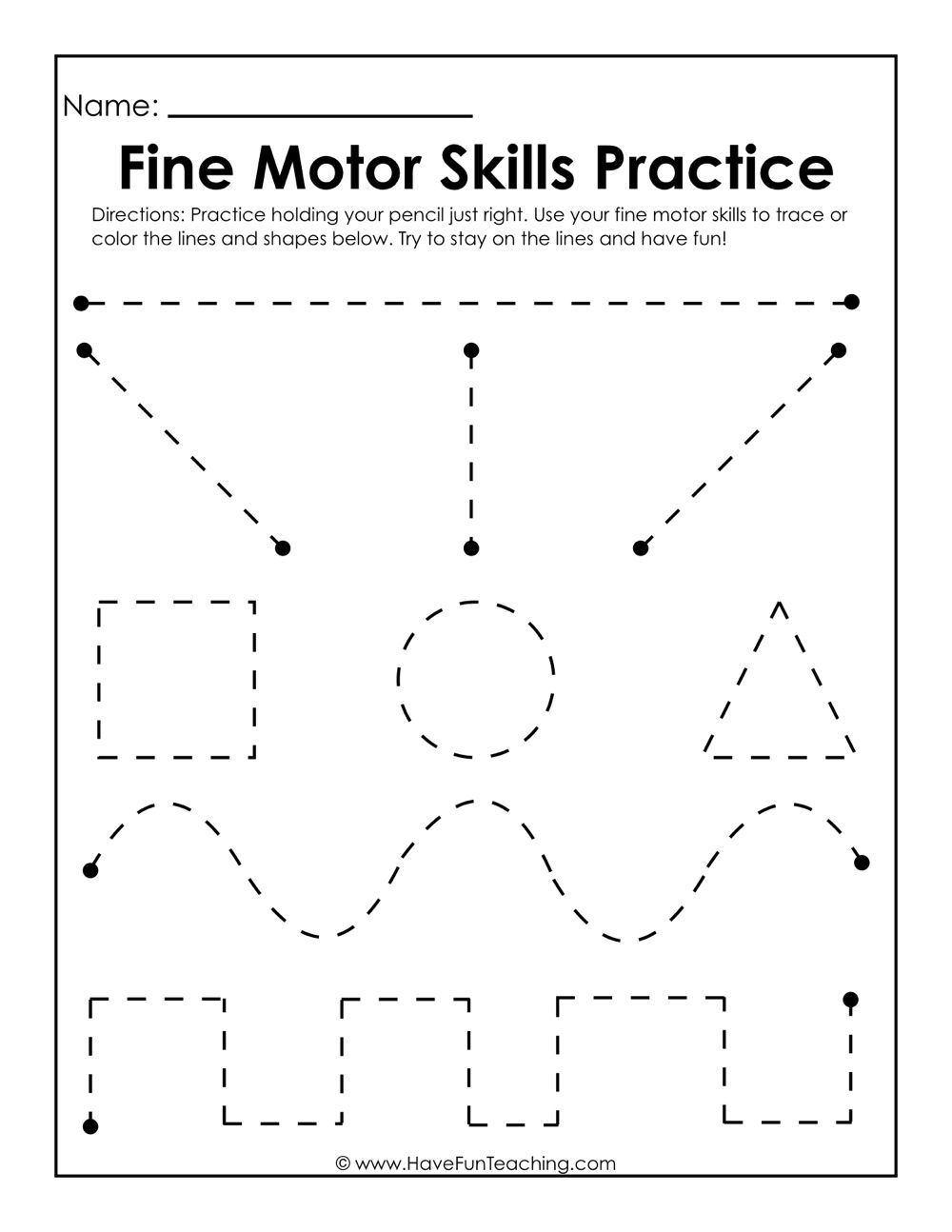 Free Cutting Worksheets For Fine Motor Skills Your Therapy Source