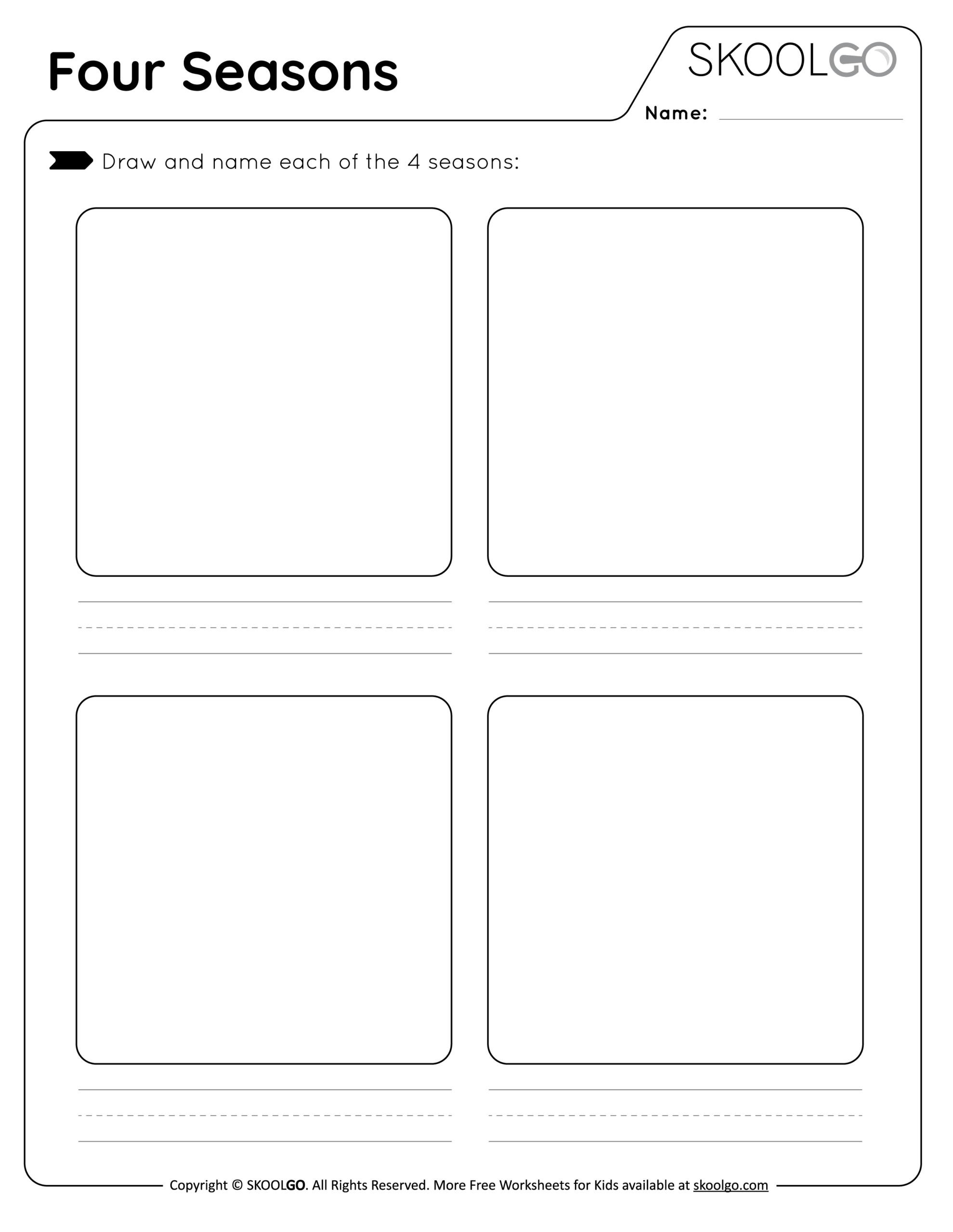Seasons Worksheets For Preschool And Kindergarten 2 To 6 Years Kids