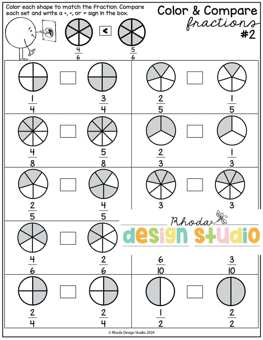 Fractions Worksheets And Activities Fractions Worksheets And Activities