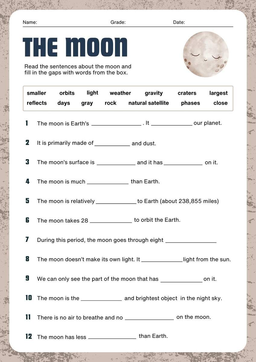 Fill In The Blanks Interactive Worksheet For Grade 3 Worksheets Library
