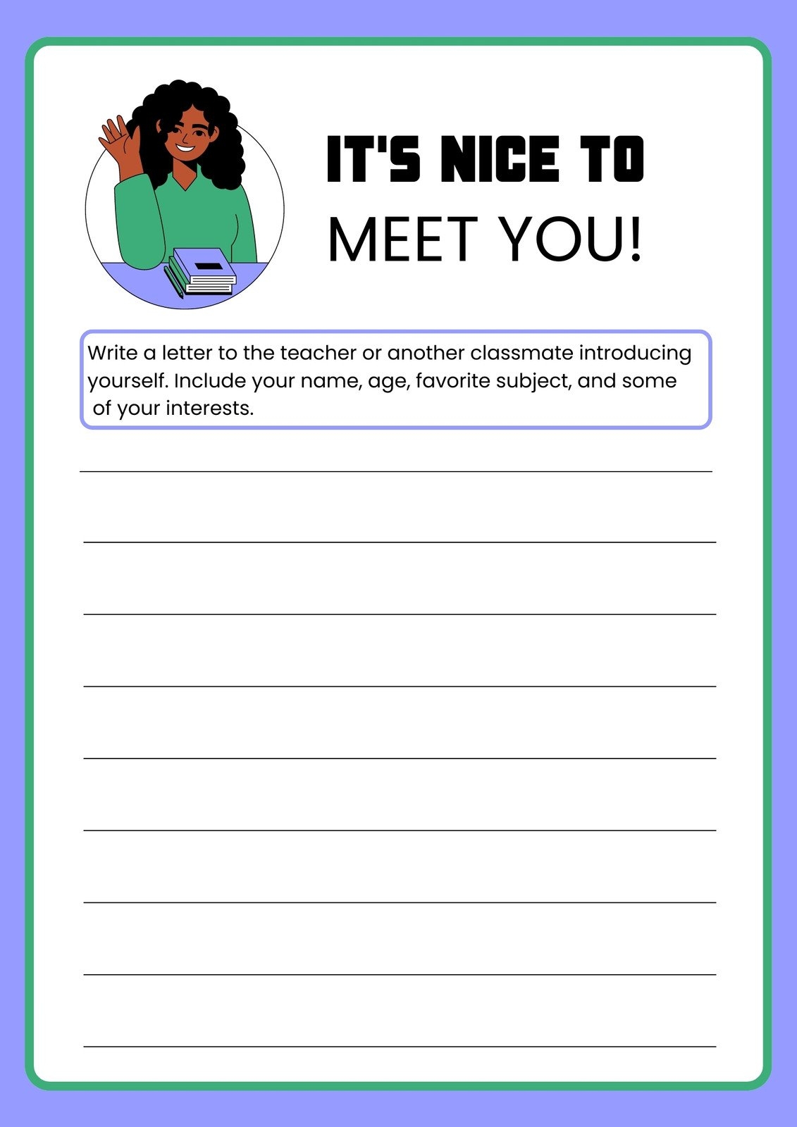 Free And Printable All About Me Worksheet Templates Canva