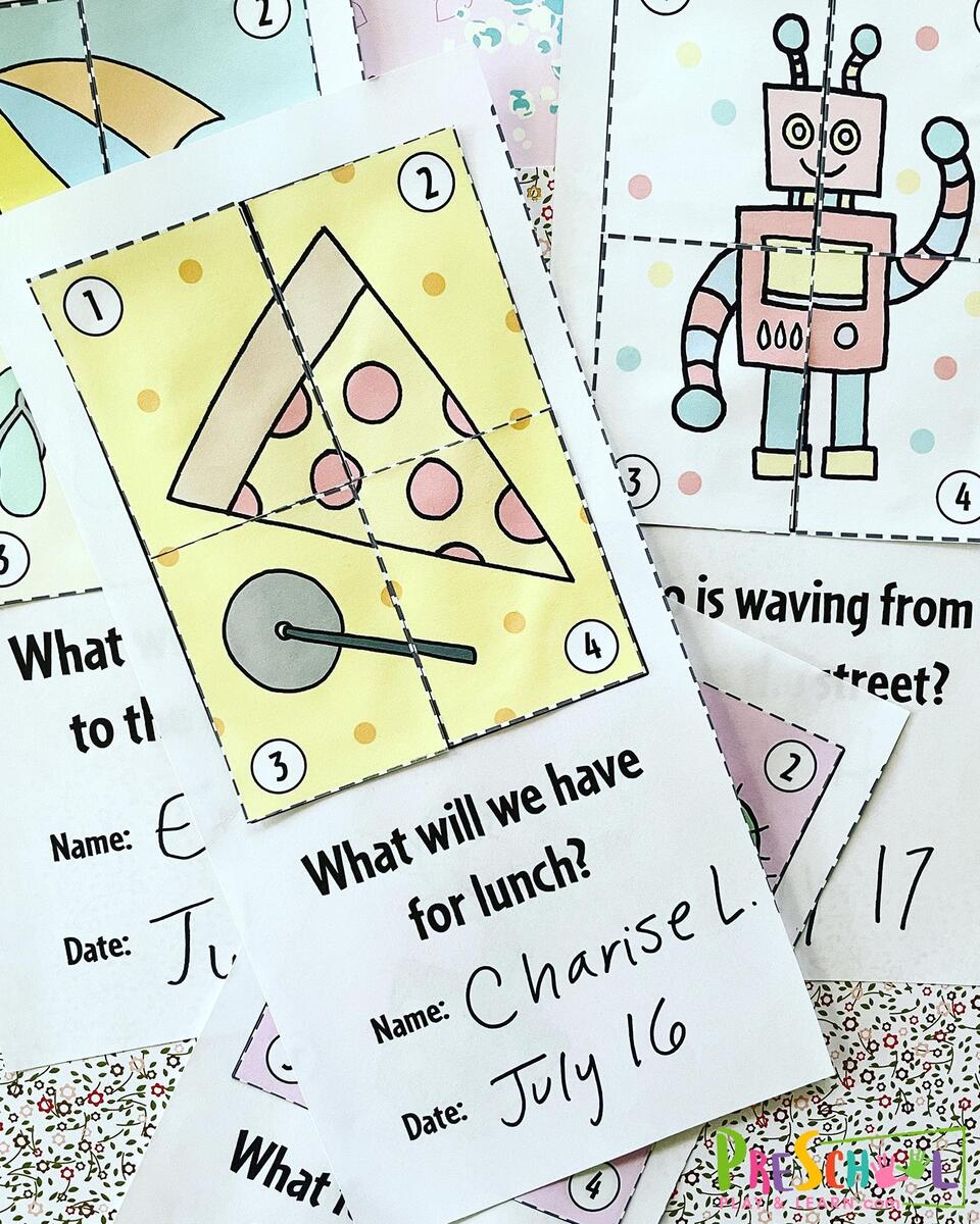Free Preschool Cut And Paste Worksheet