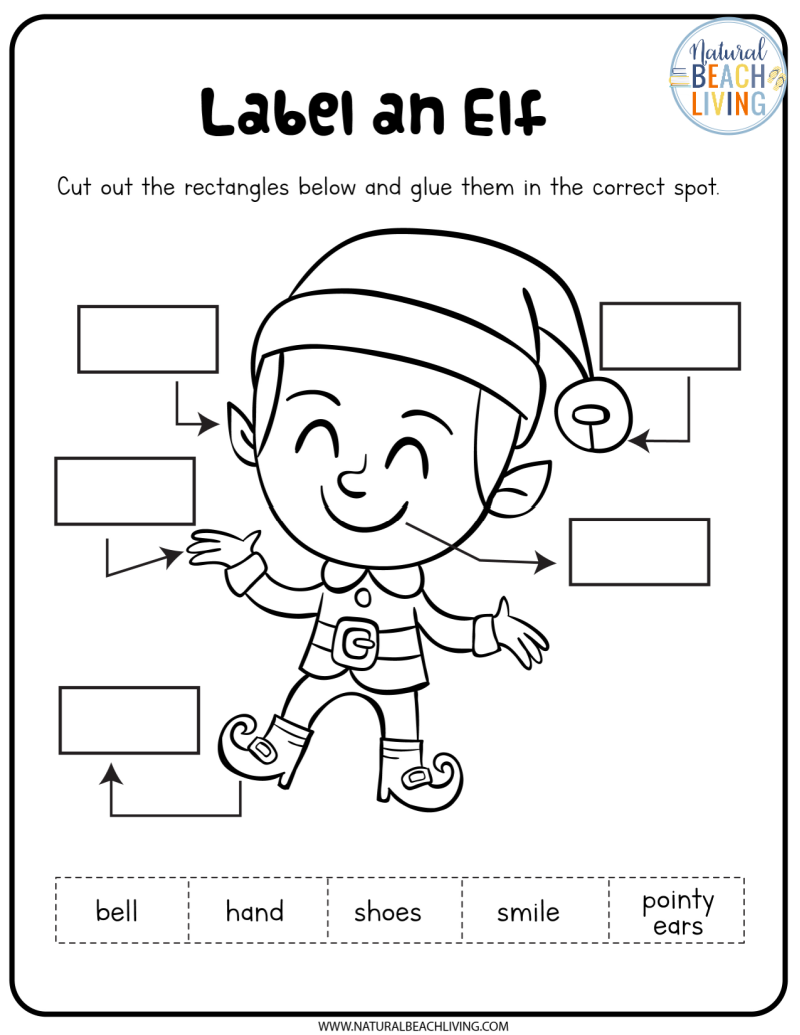 FREE Elf Printable Activities And Elf On The Shelf Ideas Natural Beach Living