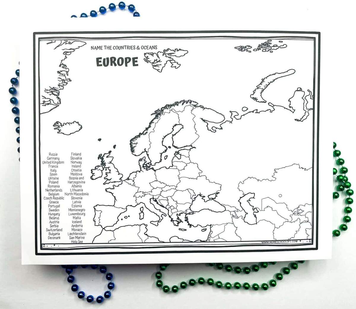 Free Europe Worksheets For Kids To Explore Geography