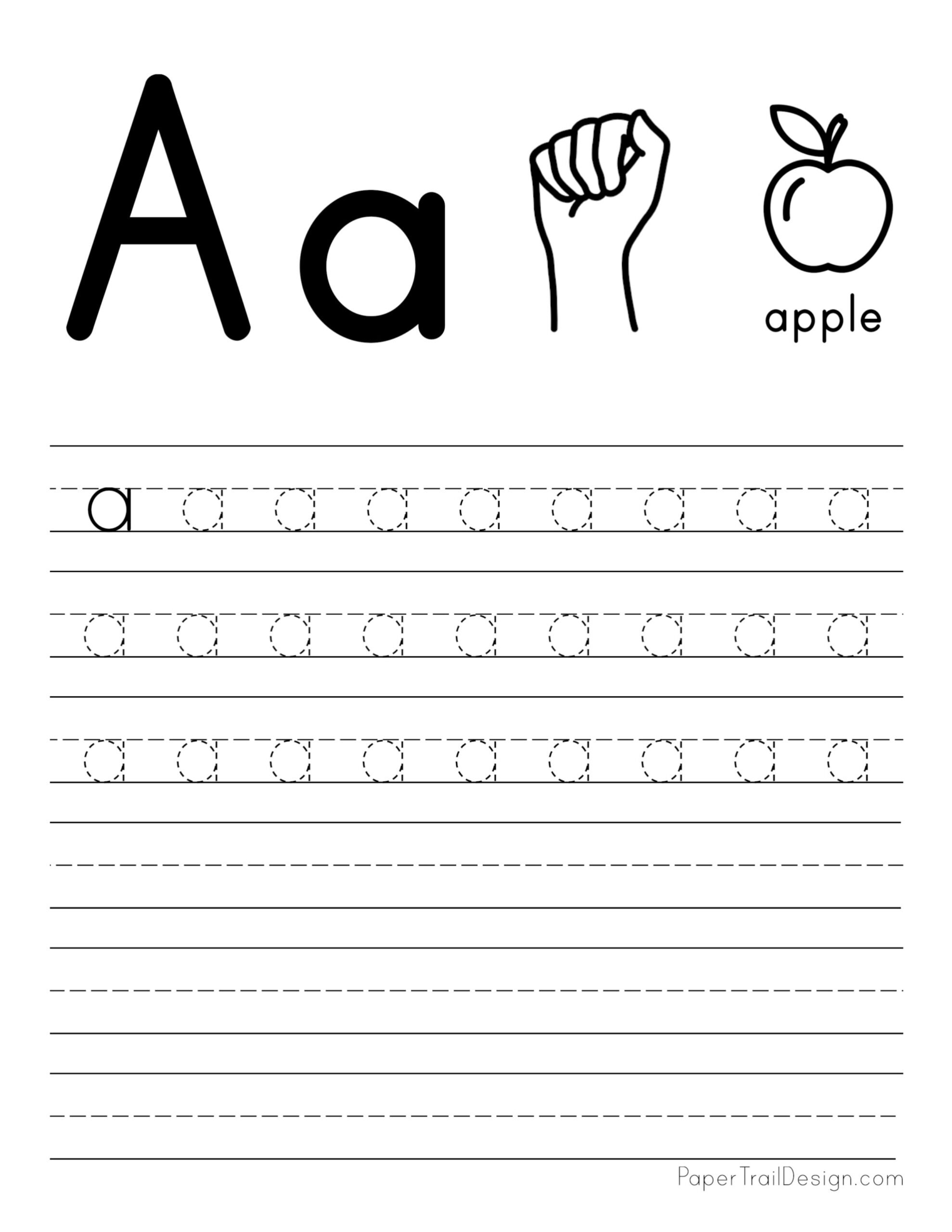 Free Letter Tracing Worksheets Paper Trail Design Free Letter Tracing Worksheets Paper Trail Design