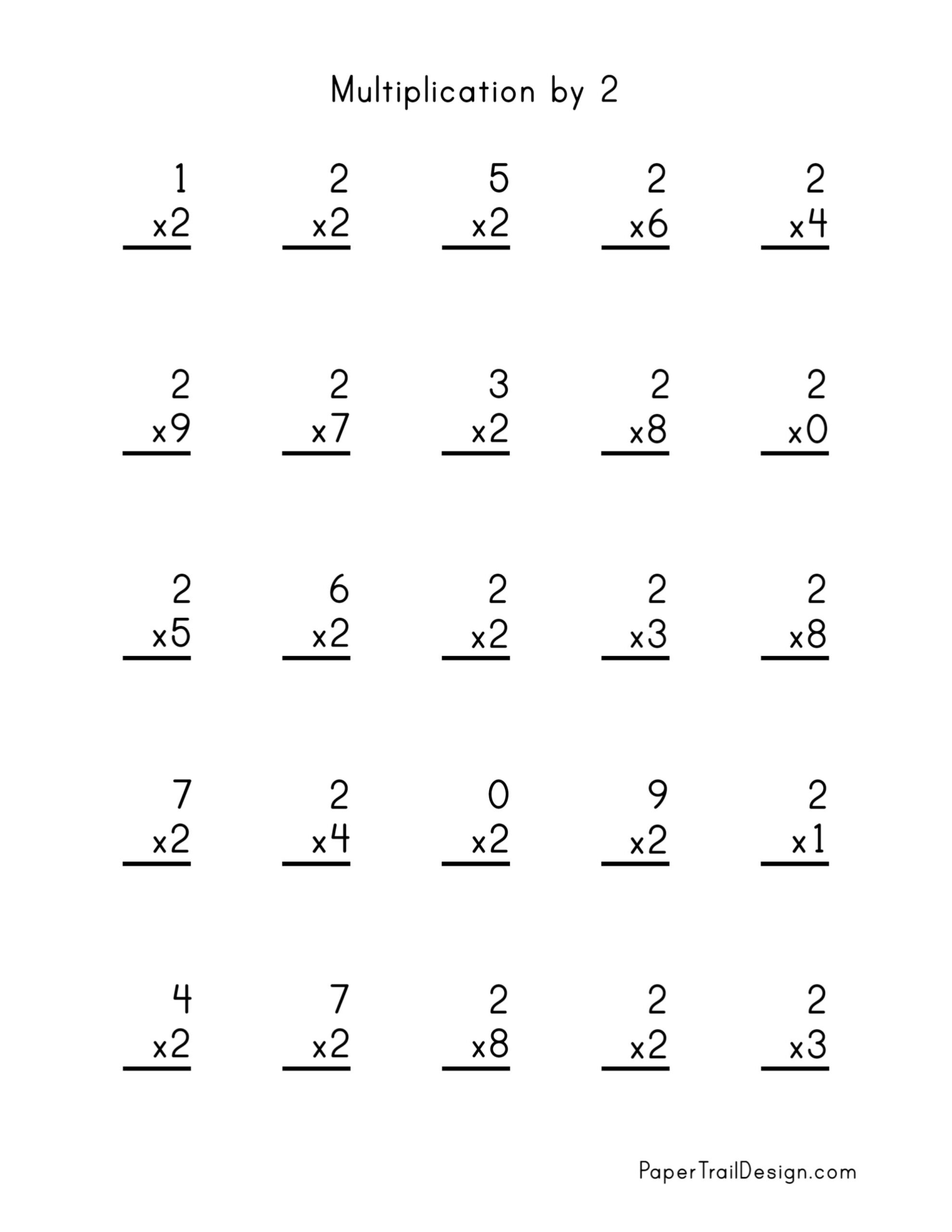 Multiplication Worksheets For Grade 3