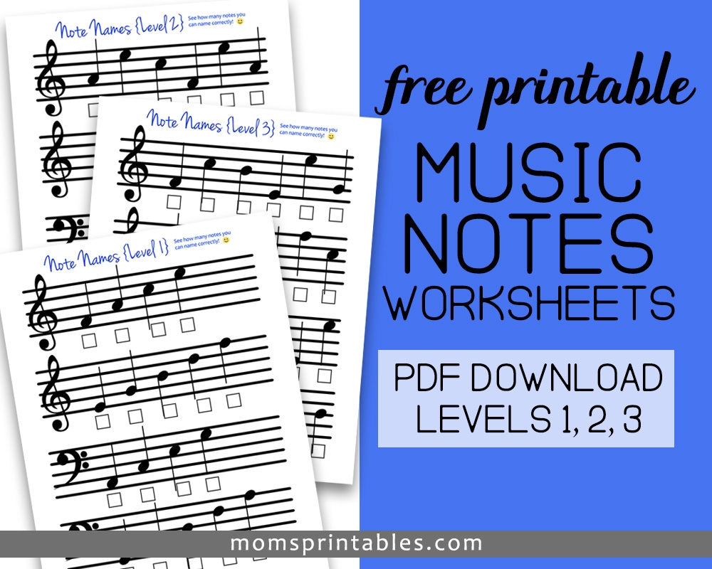 FREE Note Identification Worksheets For Piano Spell A Word Mom S Printables