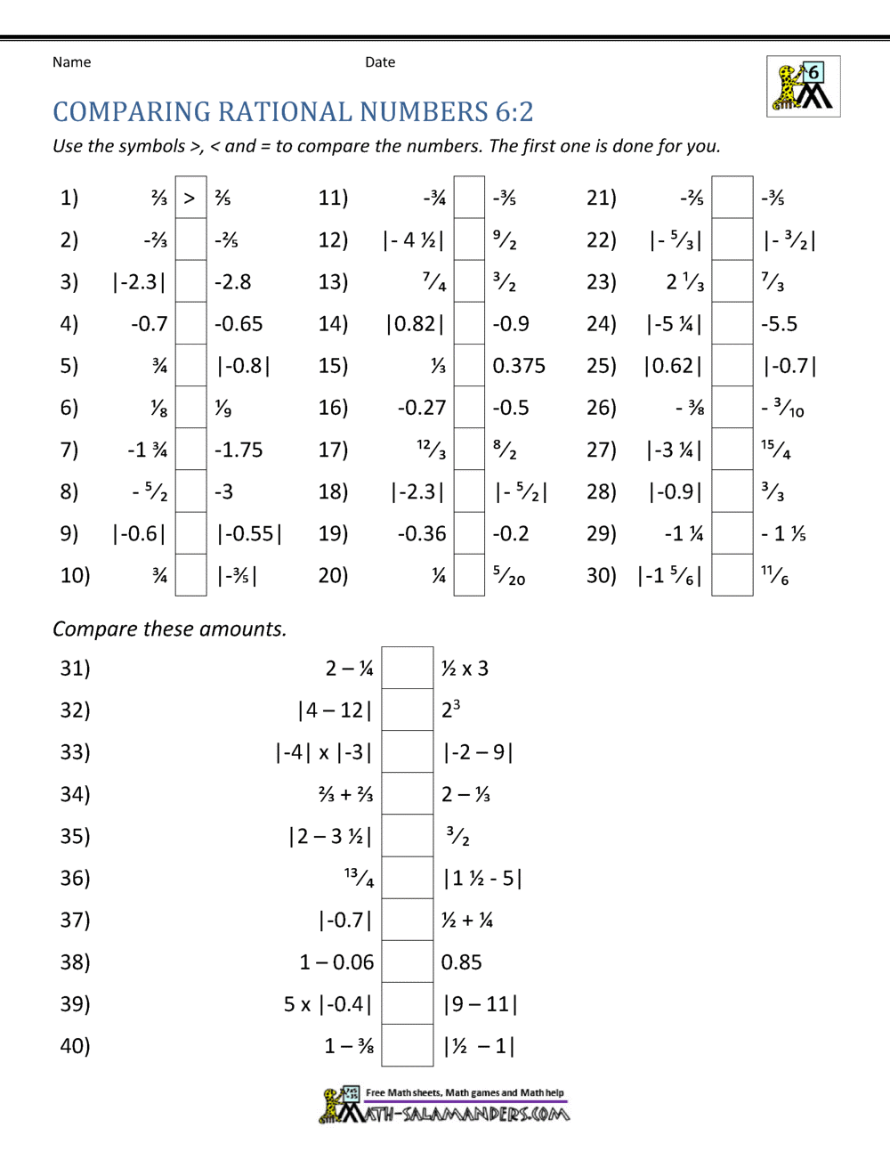 Free Ordering Rational Numbers Worksheet Kuta Download Free Ordering Rational Numbers Worksheet Kuta Png Images Free Worksheets On Clipart Library