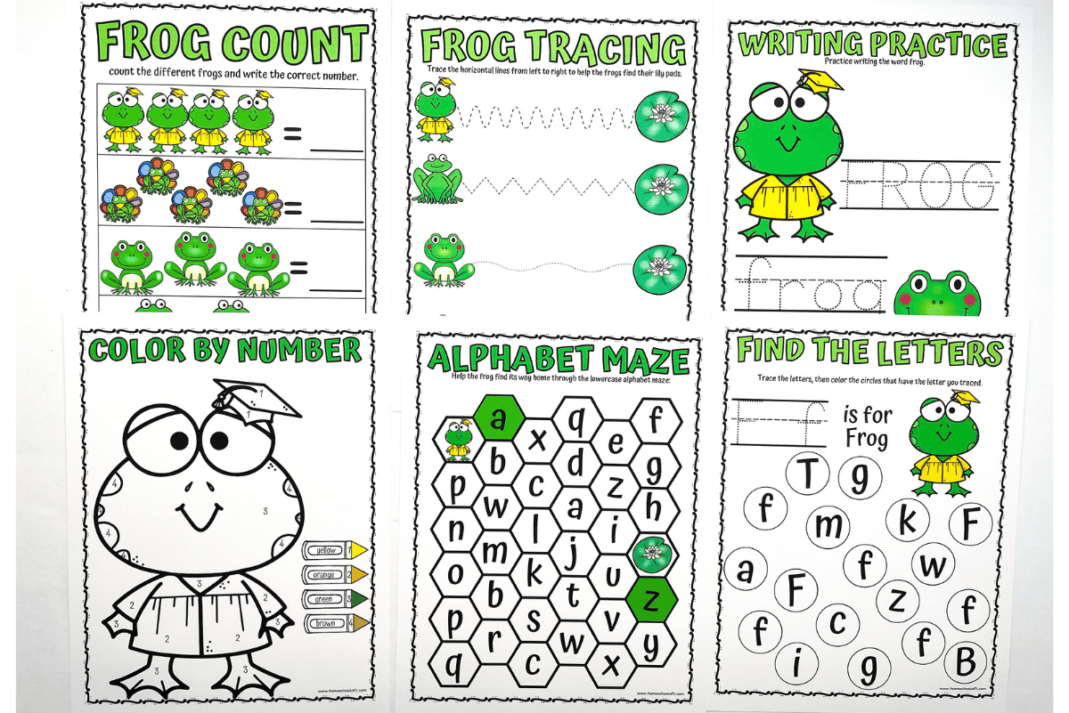 Printable Frogs Counting Up To 10 Activity For Kids