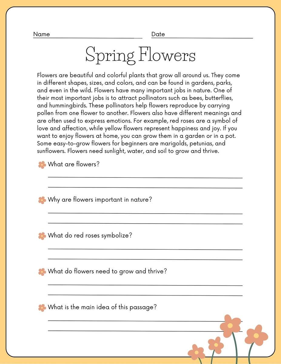 Free Printable 3rd Grade Reading Worksheet Templates Canva Free Printable 3rd Grade Reading Worksheet Templates Canva