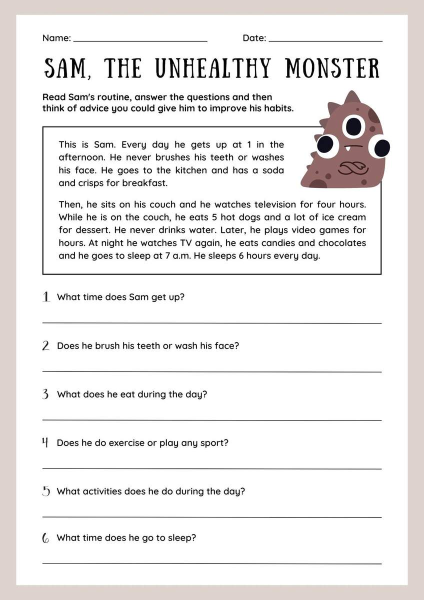 Free Printable 3rd Grade Reading Worksheet Templates Worksheets Library