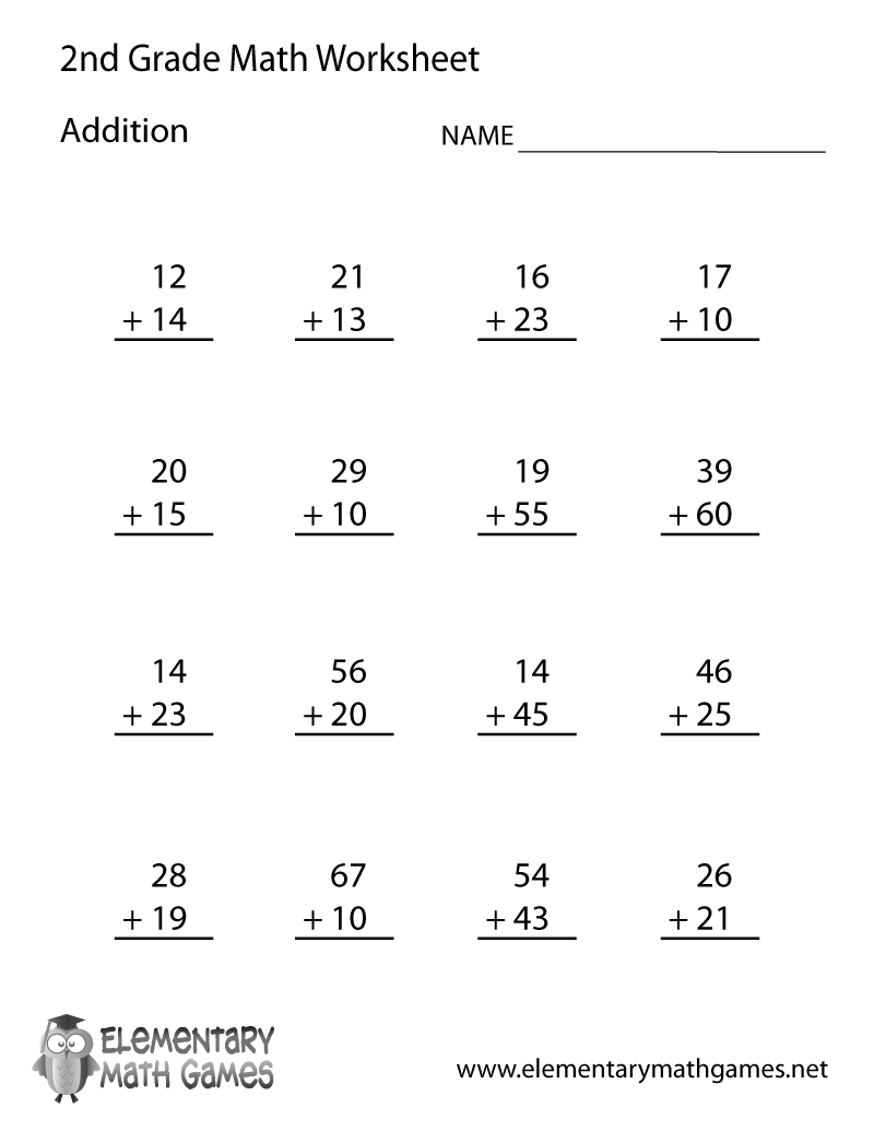 FREE Printable 2nd Grade Math Minutes Worksheets Pdf