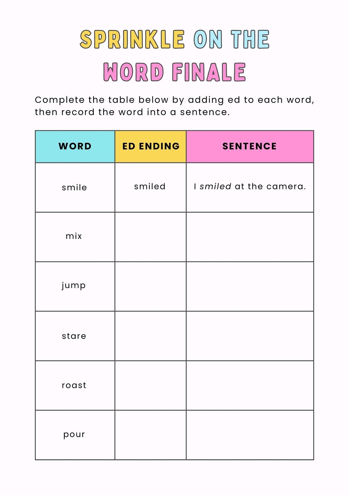Free Printable Customizable English Worksheet Templates Canva