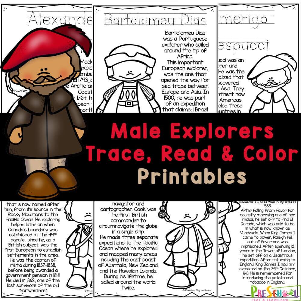 FREE Printable Early Explorer History Coloring Pages Activity FREE Printable Early Explorer History Coloring Pages Activity