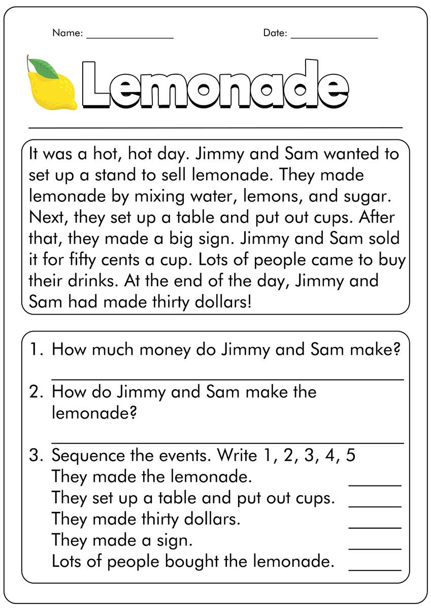 Free Printable First Grade Reading Worksheet Download Free Printable First Grade Reading Worksheet Png Images Free Worksheets On Clipart Library