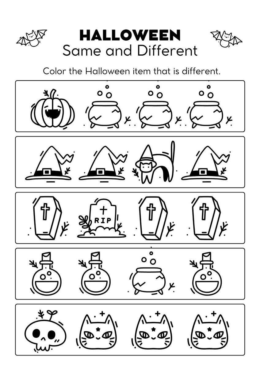 Halloween Spelling Worksheet Free Printable Digital PDF
