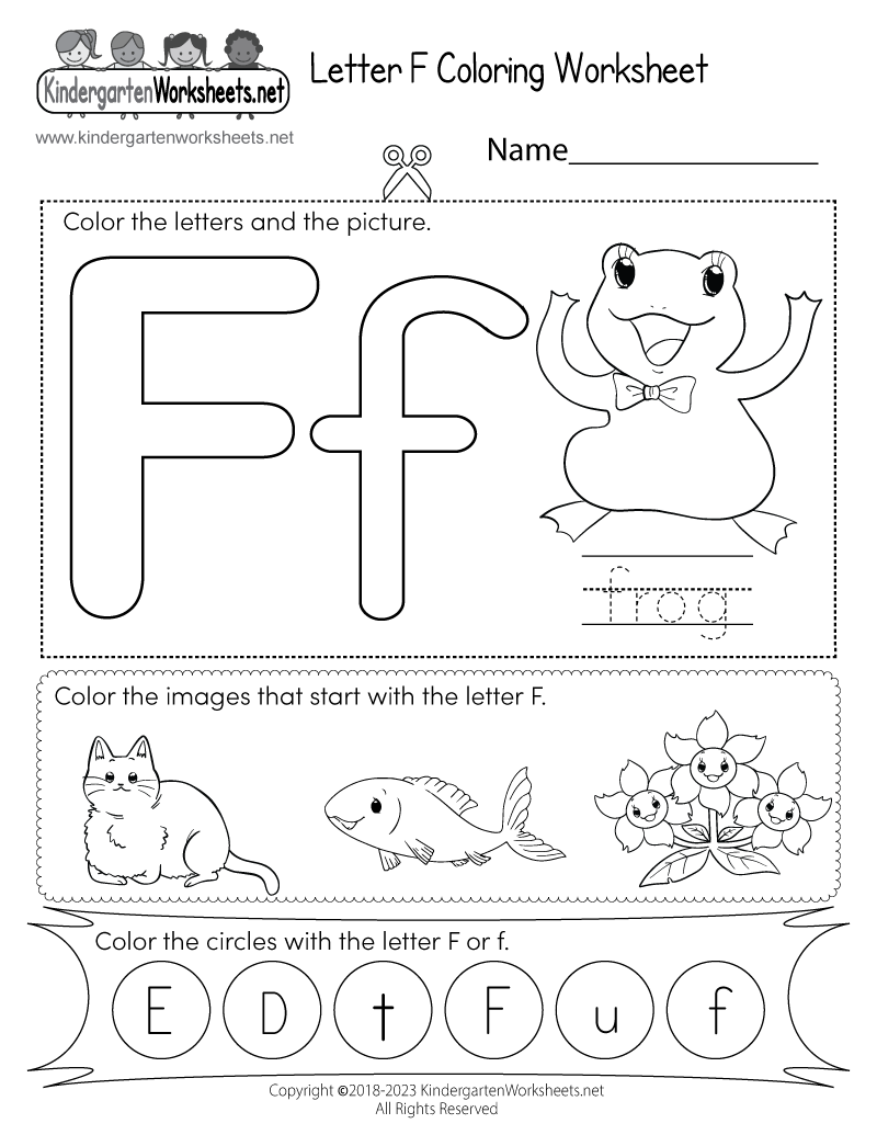 Letter F Sound Worksheets Tree Valley Academy