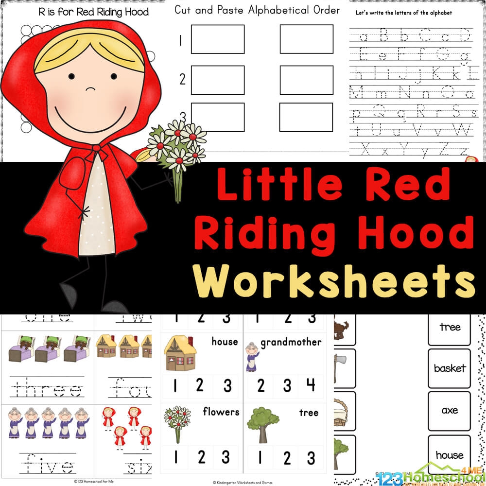 LITTLE RED RIDING HOOD FUNNY MINIBOOK ESL Worksheet By INETA