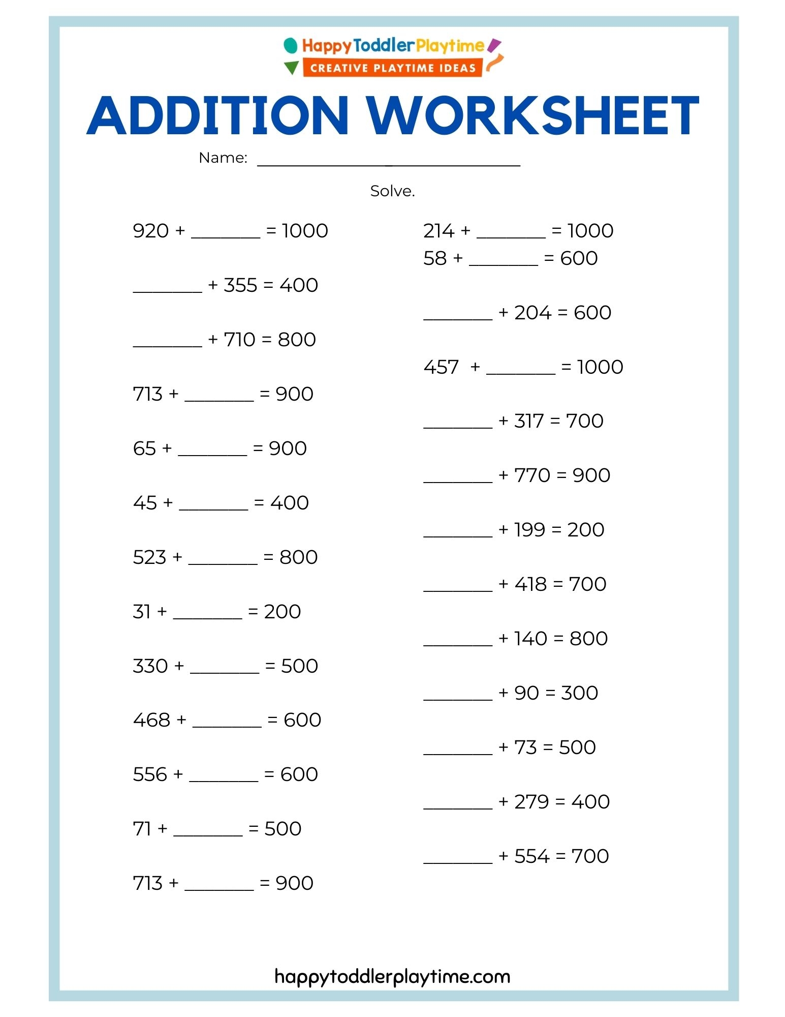 Free Printable Math Worksheets For Grade 4 Happy Toddler Playtime Free Printable Math Worksheets For Grade 4 Happy Toddler Playtime