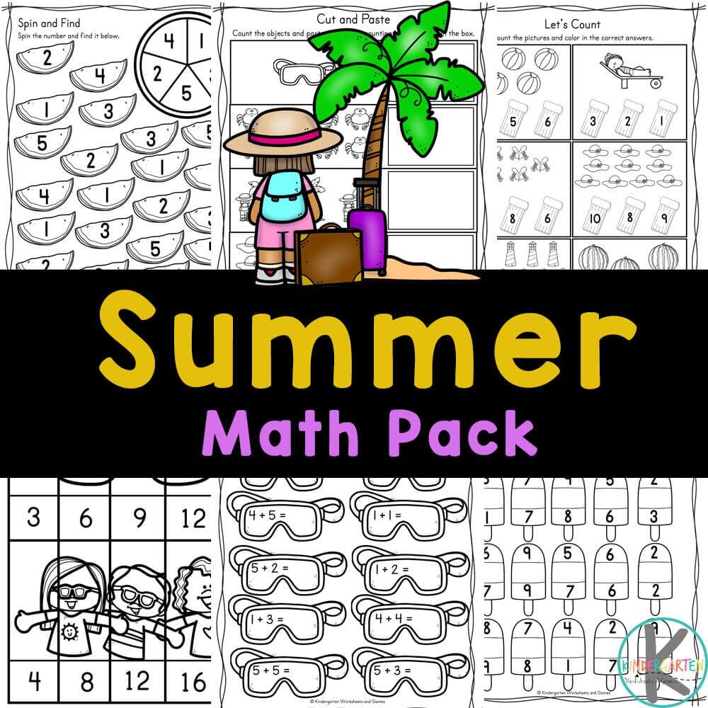 Summer First Grade Worksheets Planning Playtime