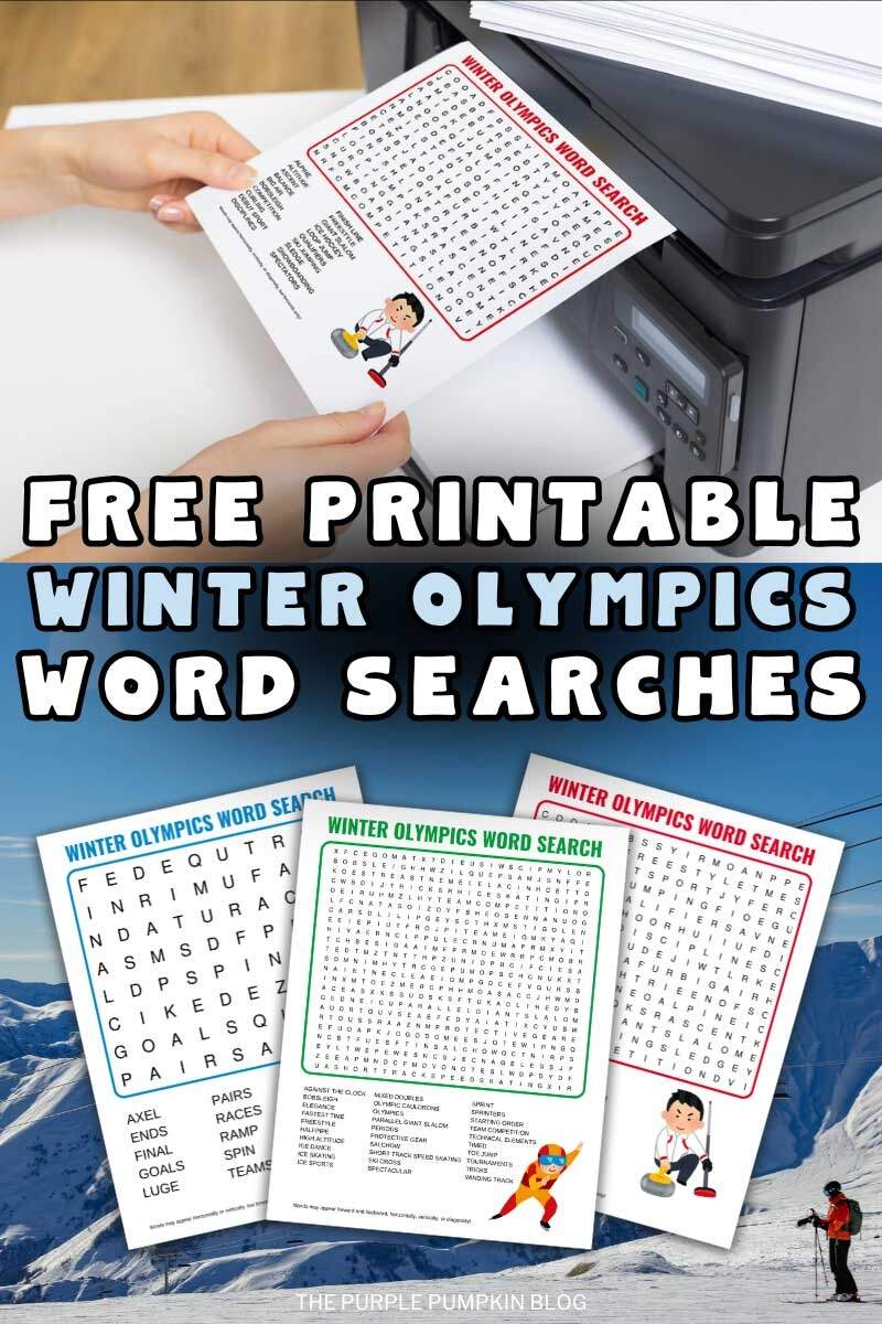 Winter Sports Worksheets Free Printable Bundle