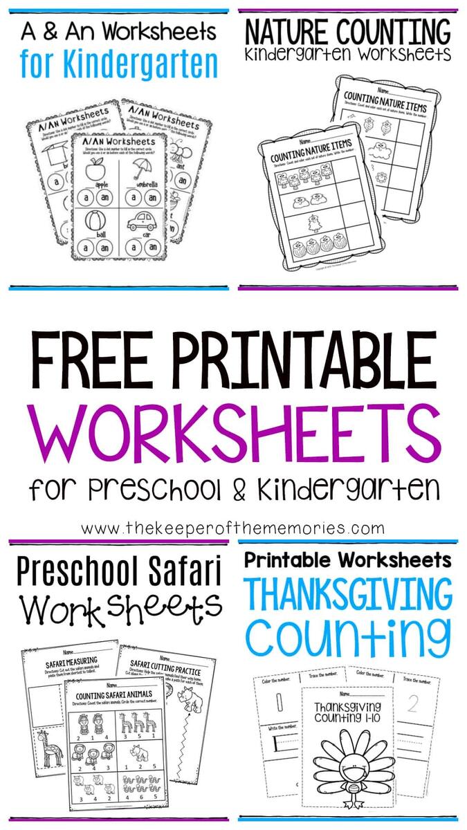 Free Printable Worksheets For Preschool Kindergarten The Keeper Of The Memories Free Printable Worksheets For Preschool Kindergarten The Keeper Of The Memories