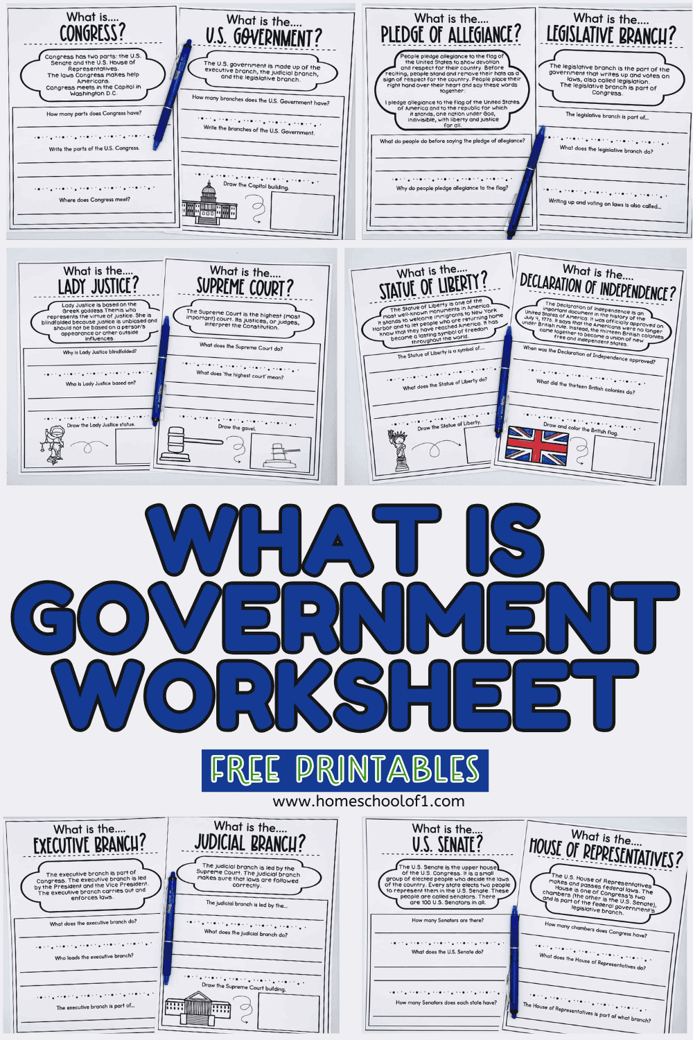 Free What Is Government Worksheet For Elementary Students