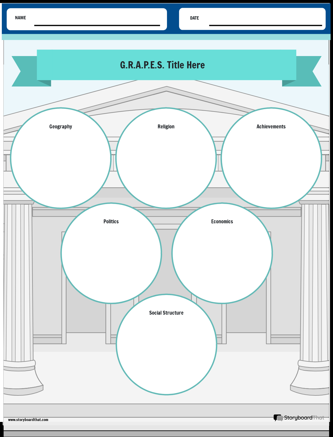GRAPES Worksheets Create Customize With Storyboard That GRAPES Worksheets Create Customize With Storyboard That