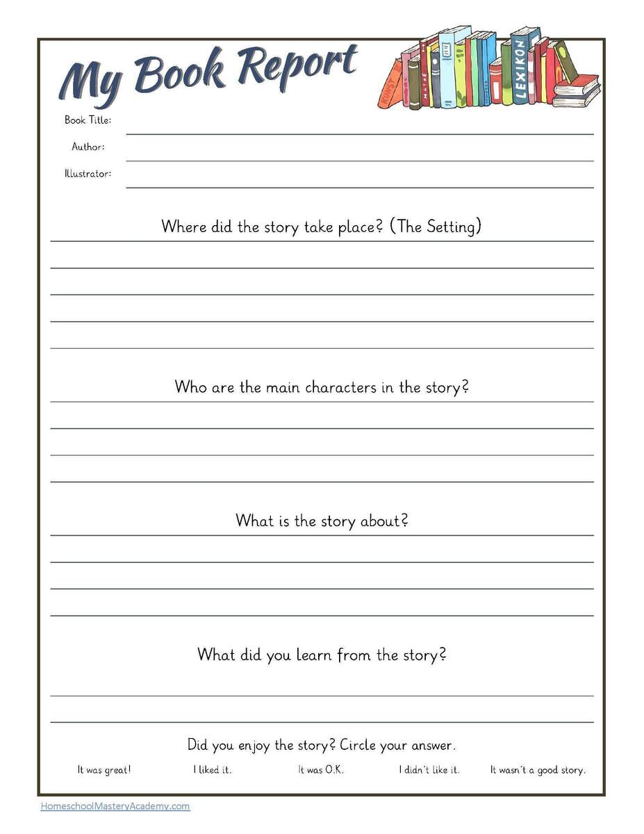 Guided Reading Book Report Printable Pack Guided Reading Book Report Printable Pack